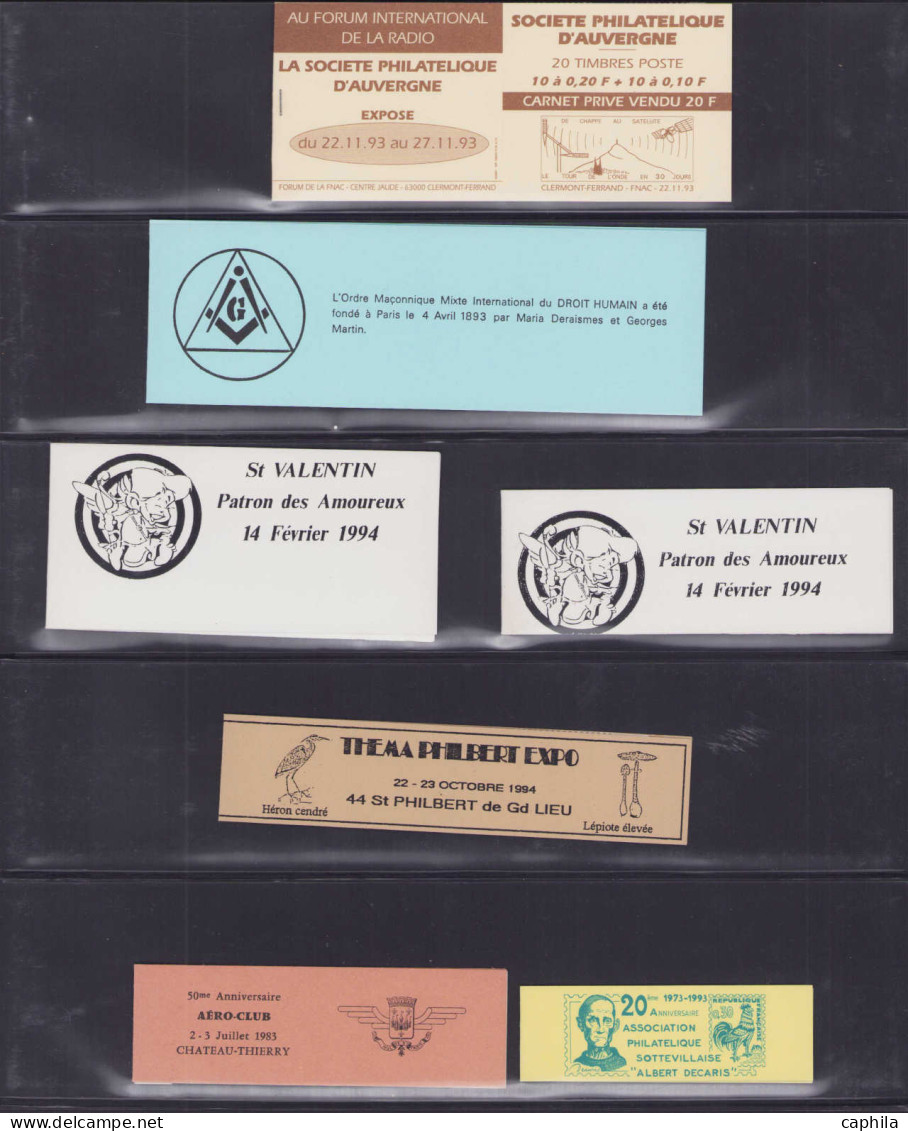 ** FRANCE - Lots & Collections - Collection De Plus De 250 Carnets Privés, Période 1993/1996 - Verzamelingen