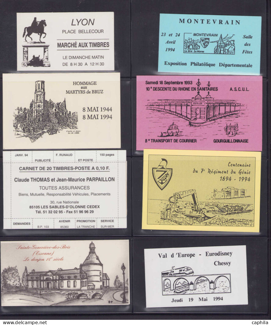 ** FRANCE - Lots & Collections - Collection De Plus De 250 Carnets Privés, Période 1993/1996 - Collections