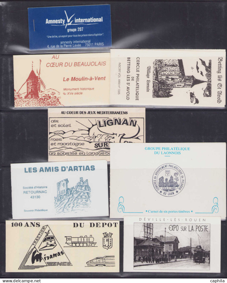 ** FRANCE - Lots & Collections - Collection de plus de 250 carnets privés, période 1993/1996