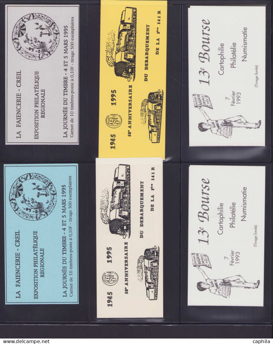 ** FRANCE - Lots & Collections - Collection de plus de 250 carnets privés, période 1993/1996