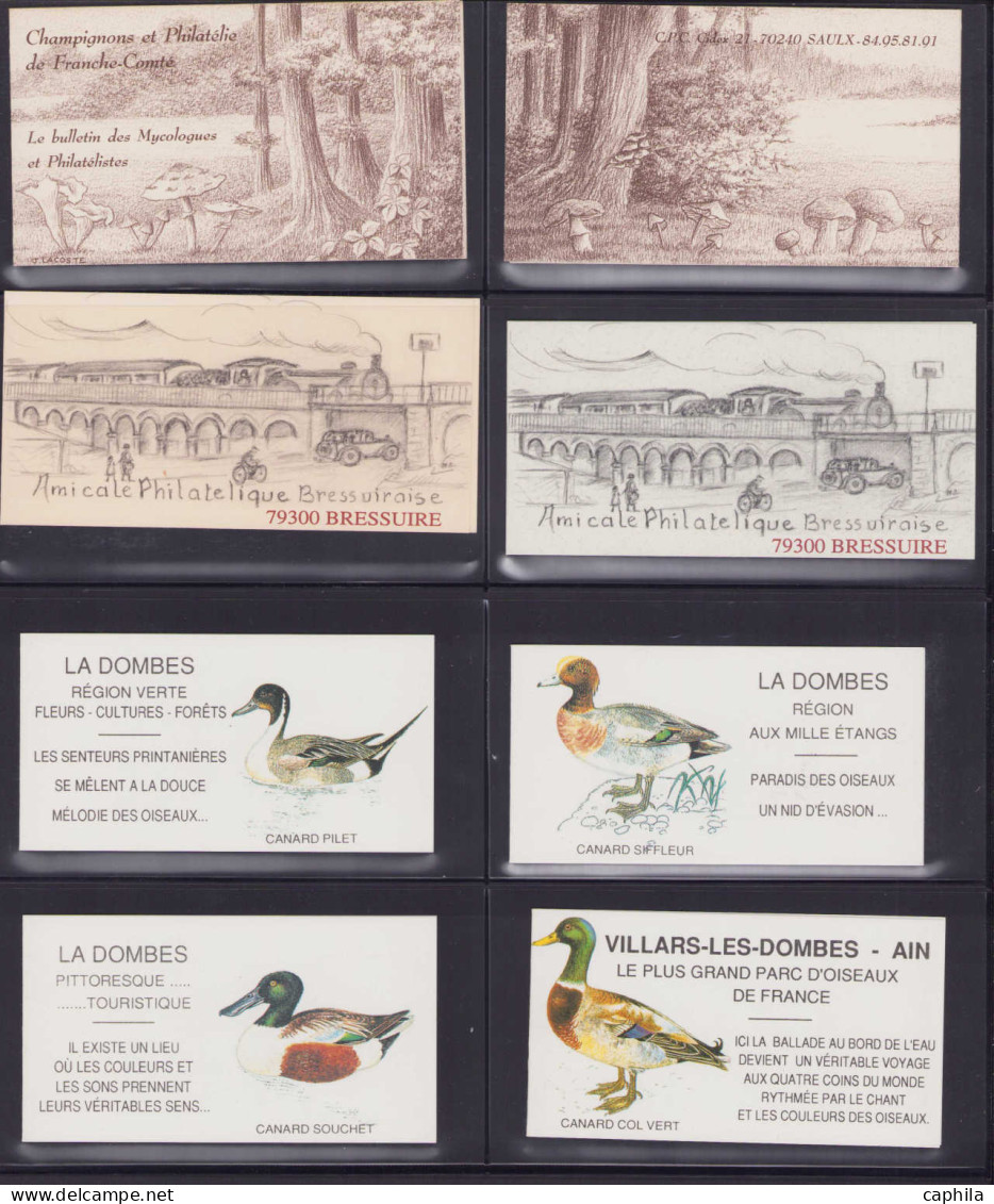 ** FRANCE - Lots & Collections - Collection de plus de 250 carnets privés, période 1993/1996