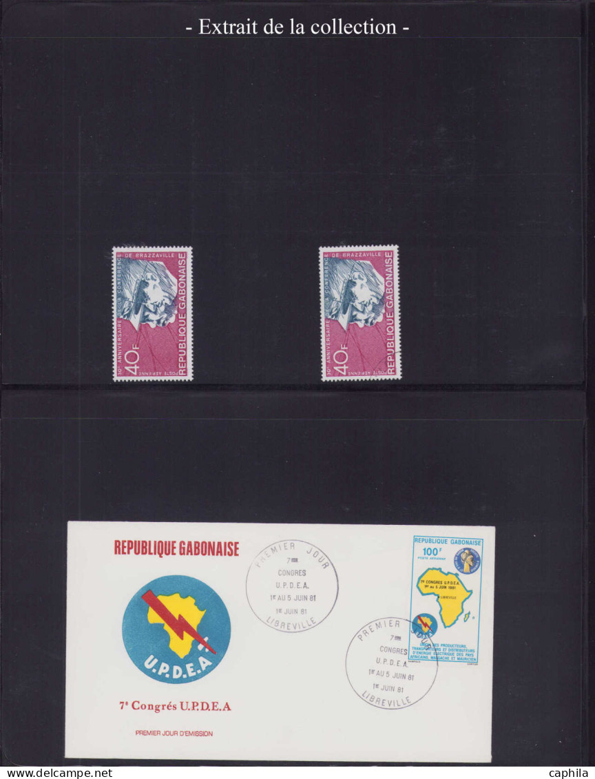 LOT COLONIES SERIES - Poste - 1963/1970, Europafrique, collection spécialisée en 2 albums, dont 14 épreuves d'artiste, l