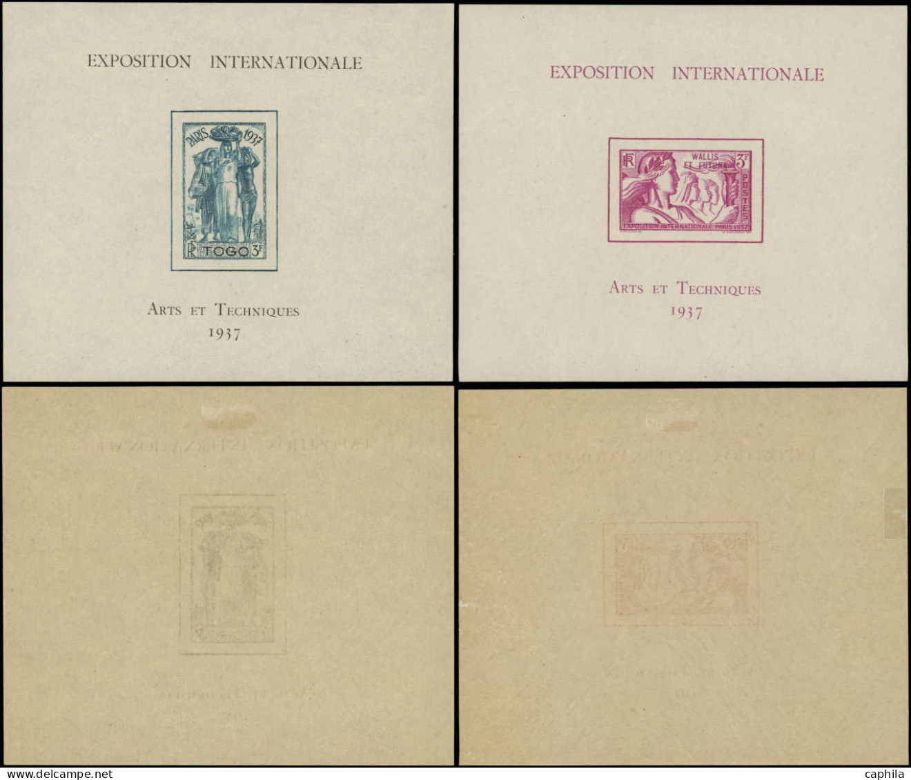 * COLONIES SERIES - Blocs Feuillets - 1937, Exposition Internationale De Paris, 24 Blocs, Complet - Unclassified