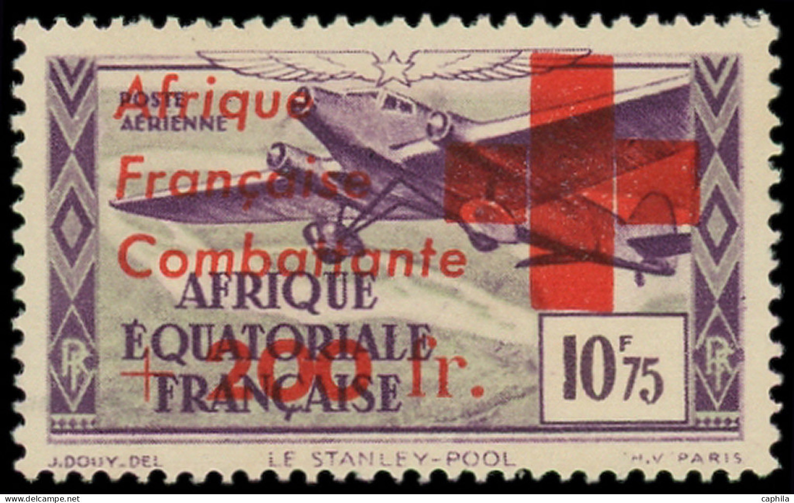 * AFRIQUE EQUATORIALE - Poste Aérienne - 29, +200f. Croix-Rouge - Autres & Non Classés