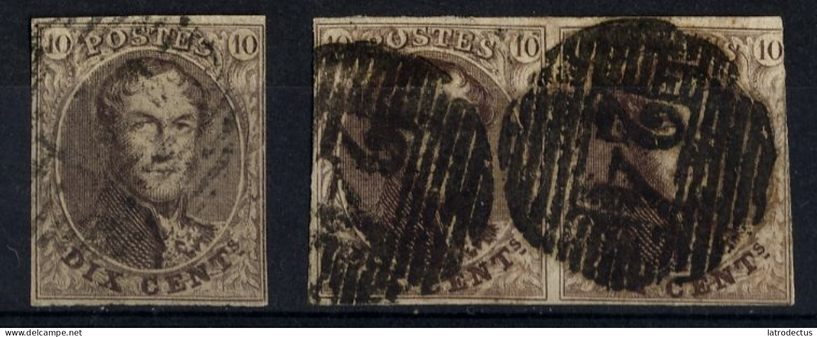 1858 - Nr 10 - Dix Cents (°) - 1858-1862 Médaillons (9/12)