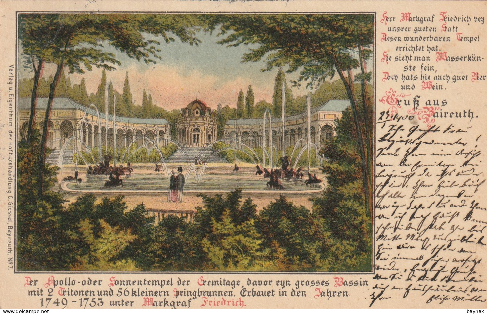 DE470   --  GRUSS AUS  BAYREUTH     --  1900 - Bayreuth