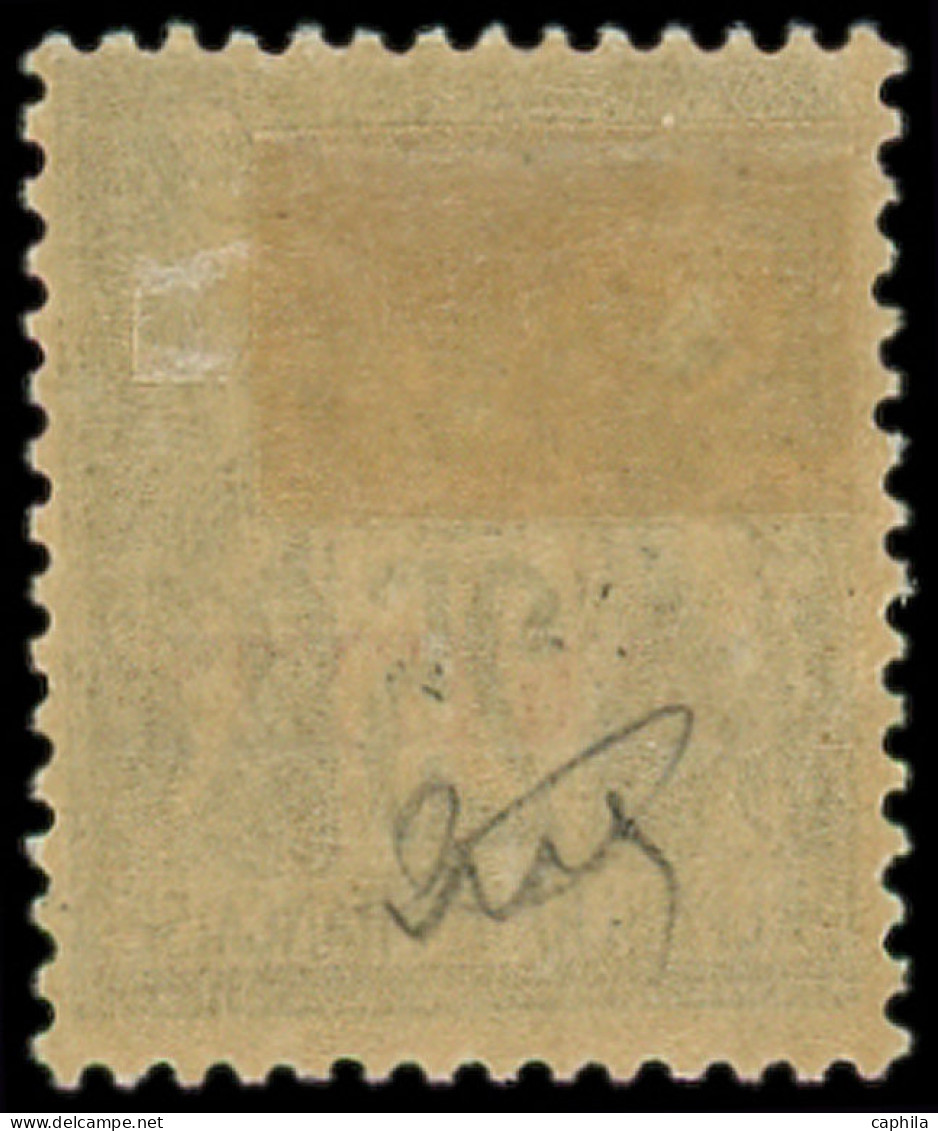 * ALEXANDRIE - Poste - 11a, Surcharge Renversée: 25c. Noir Sur Rose - Unused Stamps