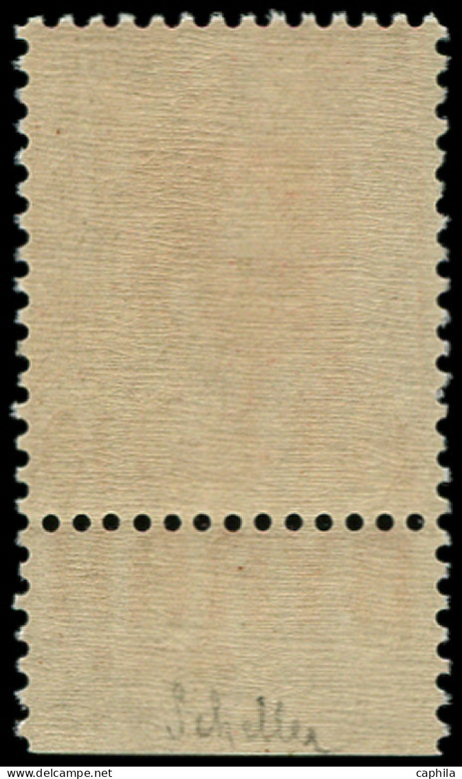 ** ALGERIE - Poste - 137Aa, Non émis 90c Rouge, Avec Bande Pub, Signé Scheller: 90c. Rouge - Unused Stamps