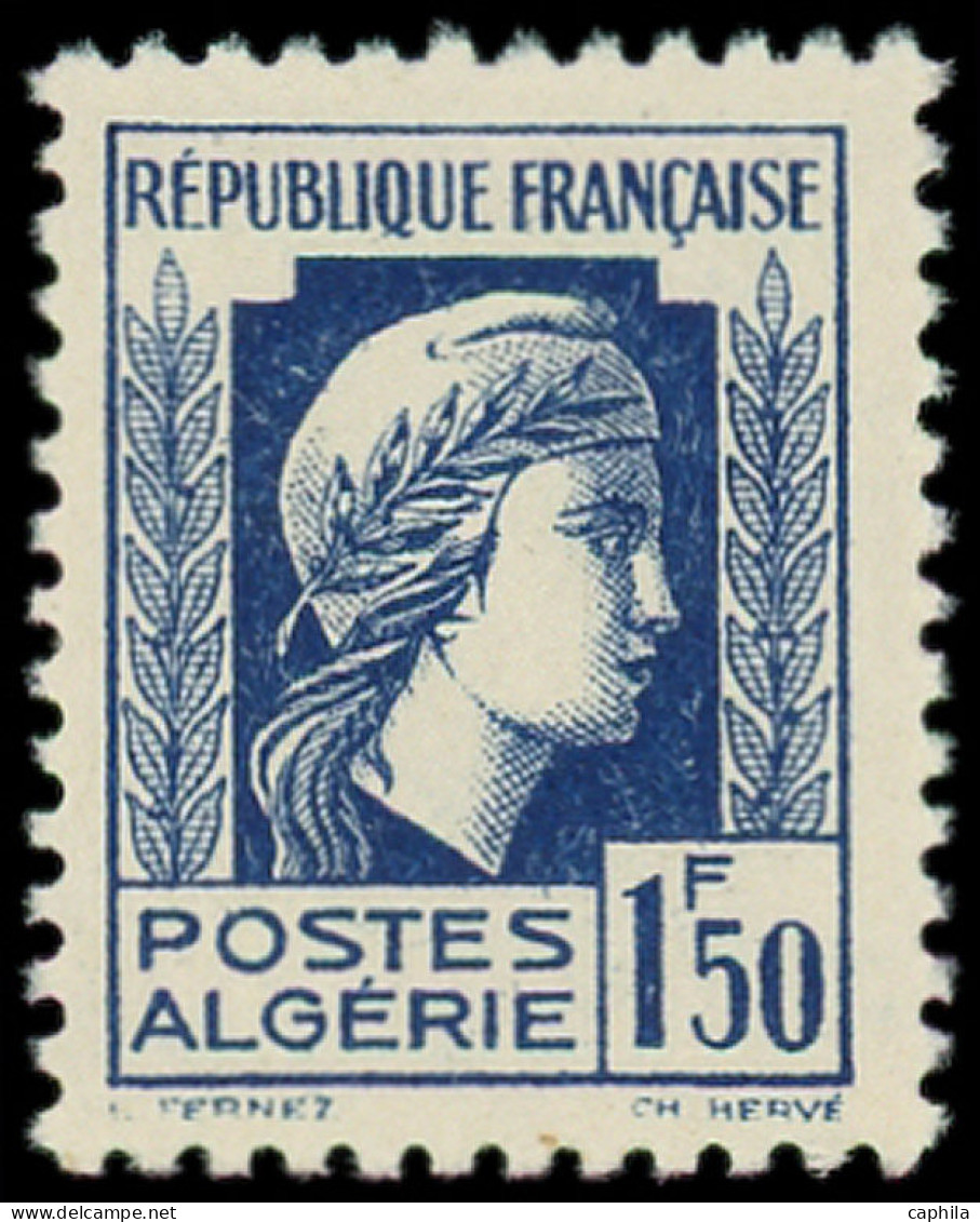 ** ALGERIE - Poste - 214b, Impression Recto-verso (à L'endroit): 1.50f. Bleu - Otros & Sin Clasificación