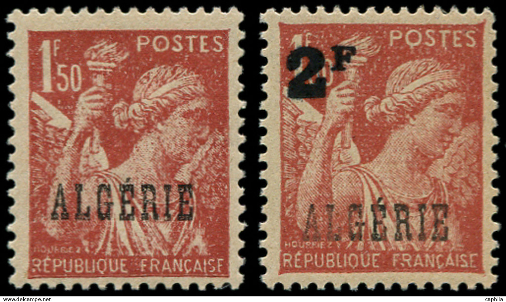 ** ALGERIE - Poste - 233a, Sans La Surcharge "2F", Signé: Iris - Unused Stamps