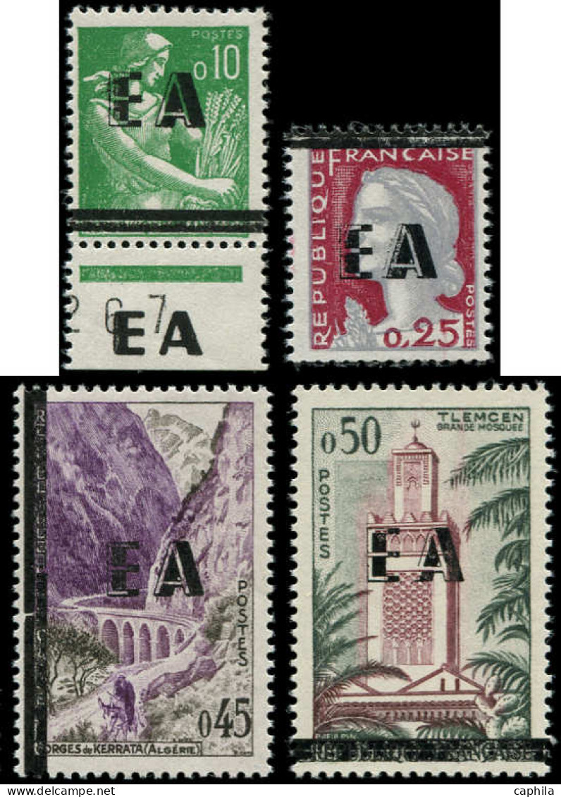 ** ALGERIE - Poste - 359/362, "EA", Surcharge Tizi-Ouzou Type 7 - Ongebruikt