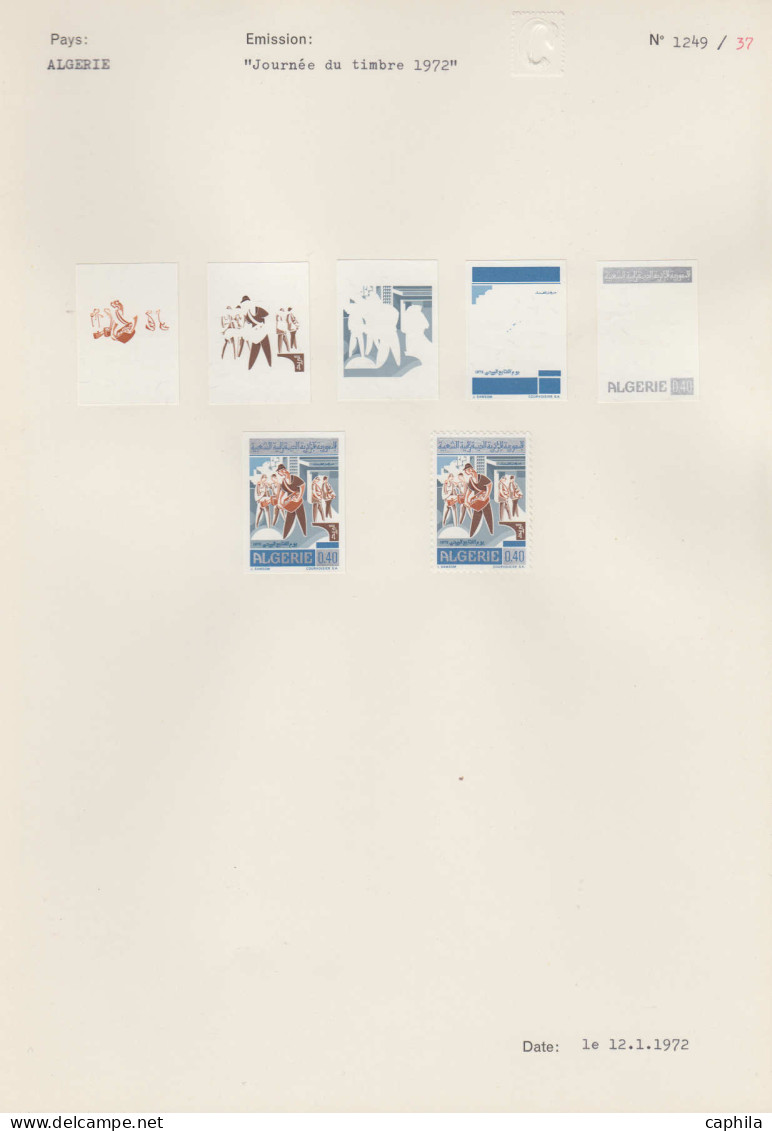 ESS ALGERIE - Lots & Collections - Album de collection officielle des archives Courvoisier (seule série conservée), de 4