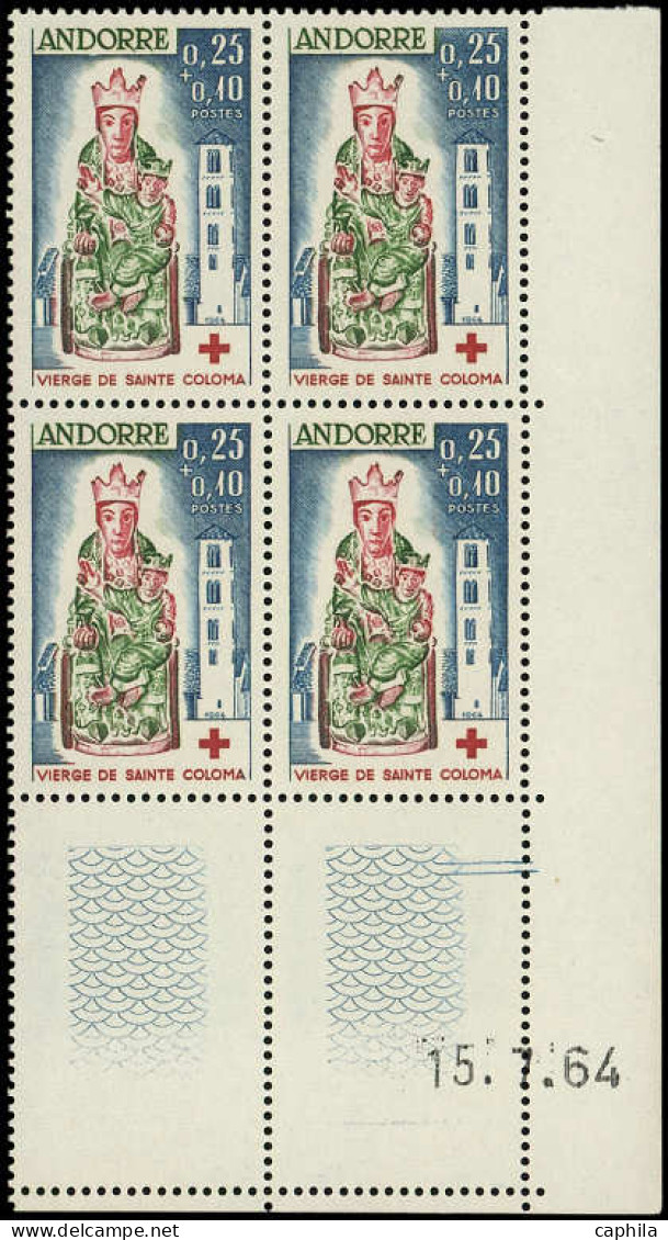 ** ANDORRE - Poste - 172, Bloc De 4, Cd 15/7/64: Croix-Rouge - Other & Unclassified