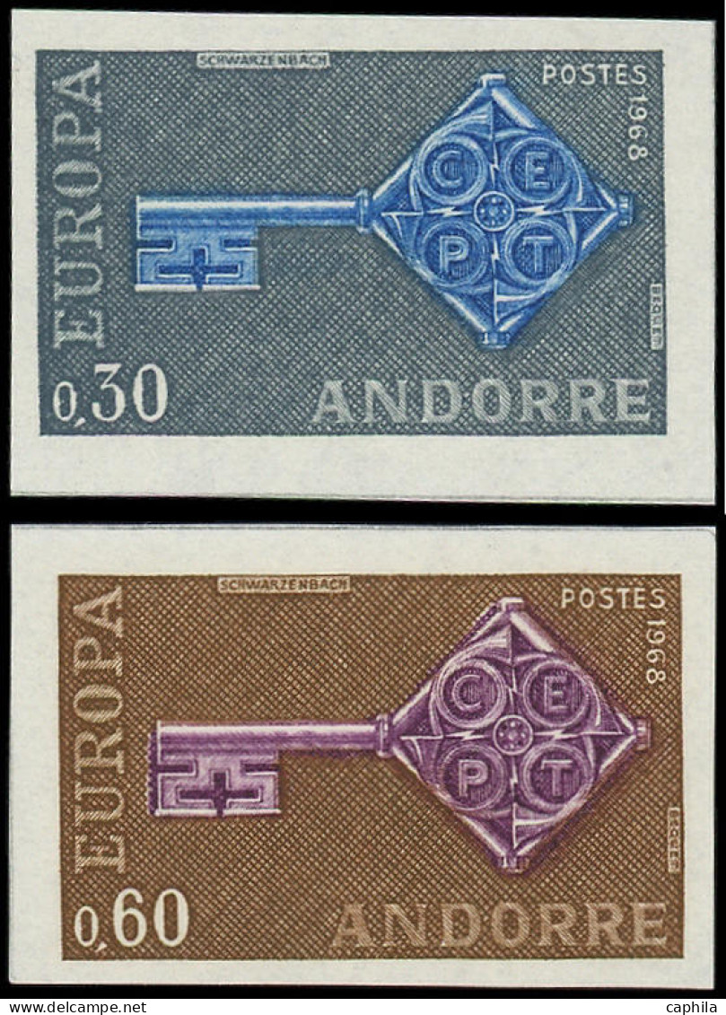 ** ANDORRE - Poste - 188/89, Non Dentelés: Europa 1968 - Autres & Non Classés