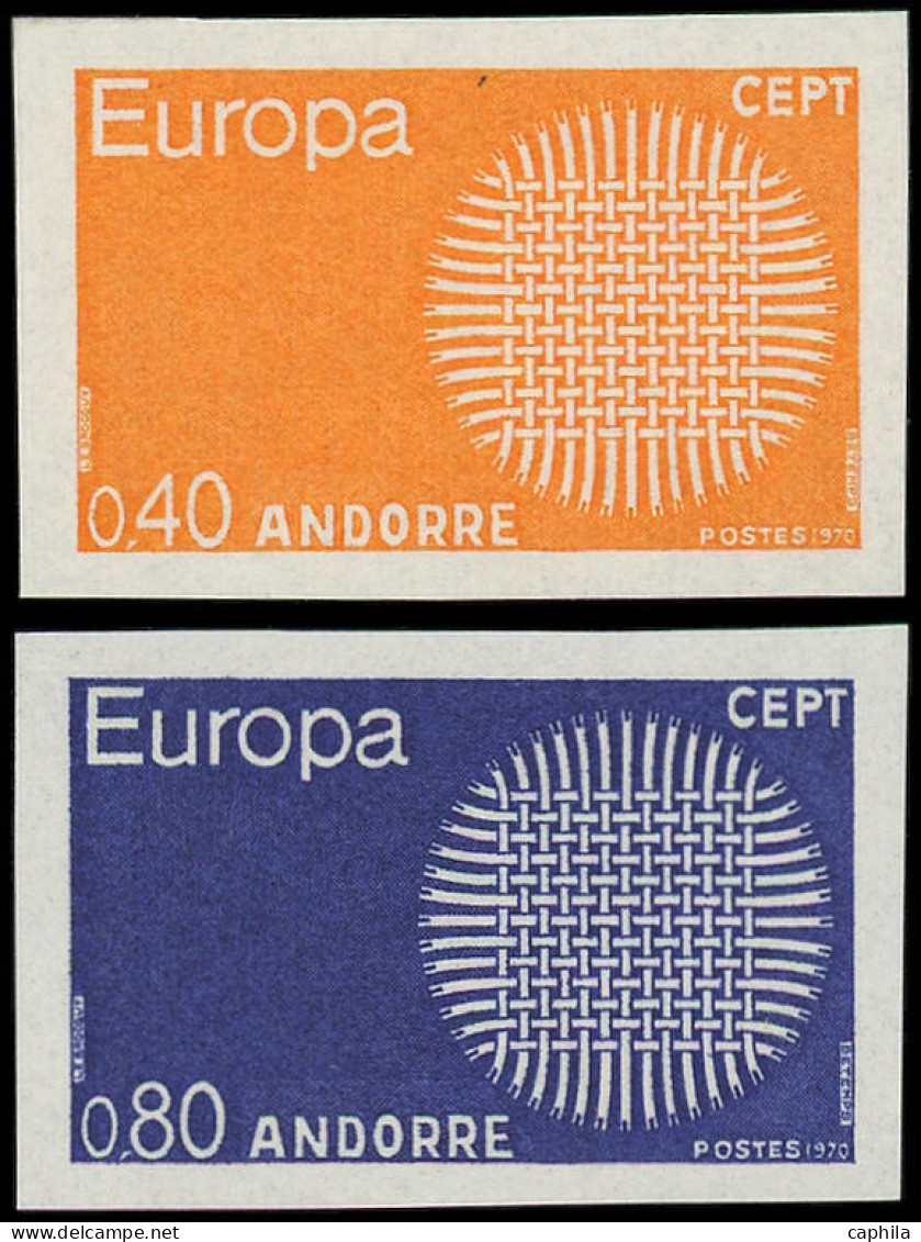 ** ANDORRE - Poste - 202/03, Non Dentelés: Europa 1970 - Other & Unclassified