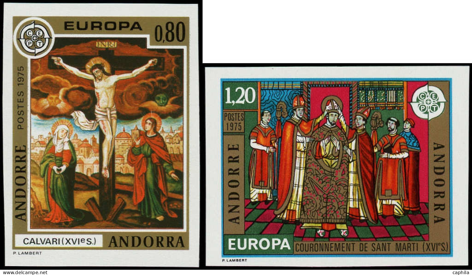 ** ANDORRE - Poste - 243/44: Non Dentelés: Europa 1975 - Altri & Non Classificati