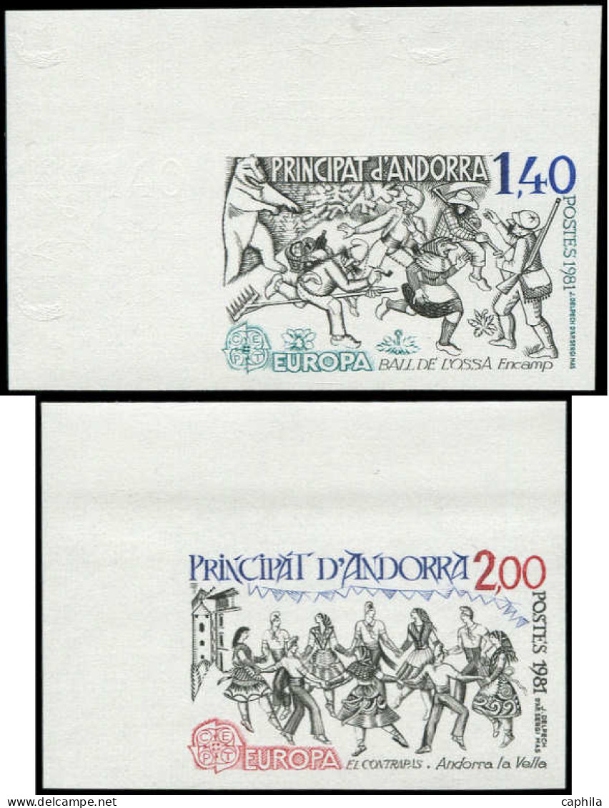 ** ANDORRE - Poste - 292/93, Non Dentelés, Cdf: Europa 1981 - Unused Stamps