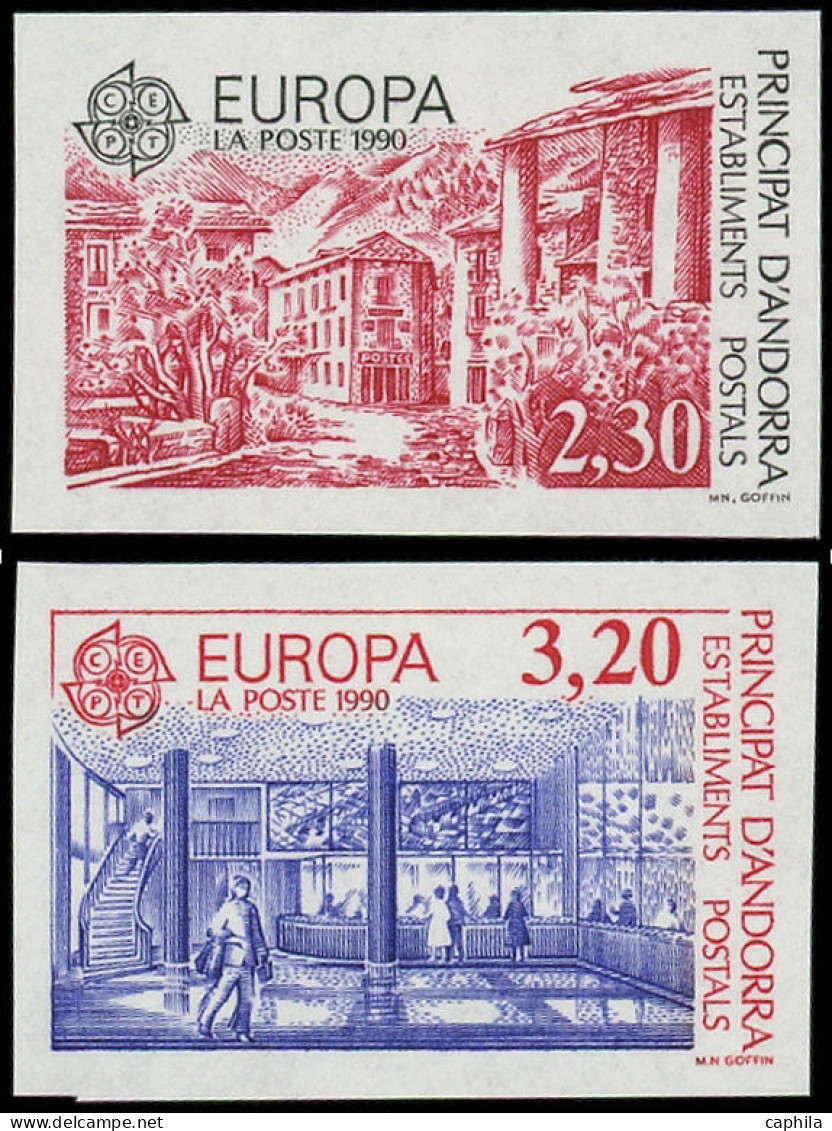 ** ANDORRE - Poste - 388/89, Non Dentelés: Europa 1990 - Other & Unclassified