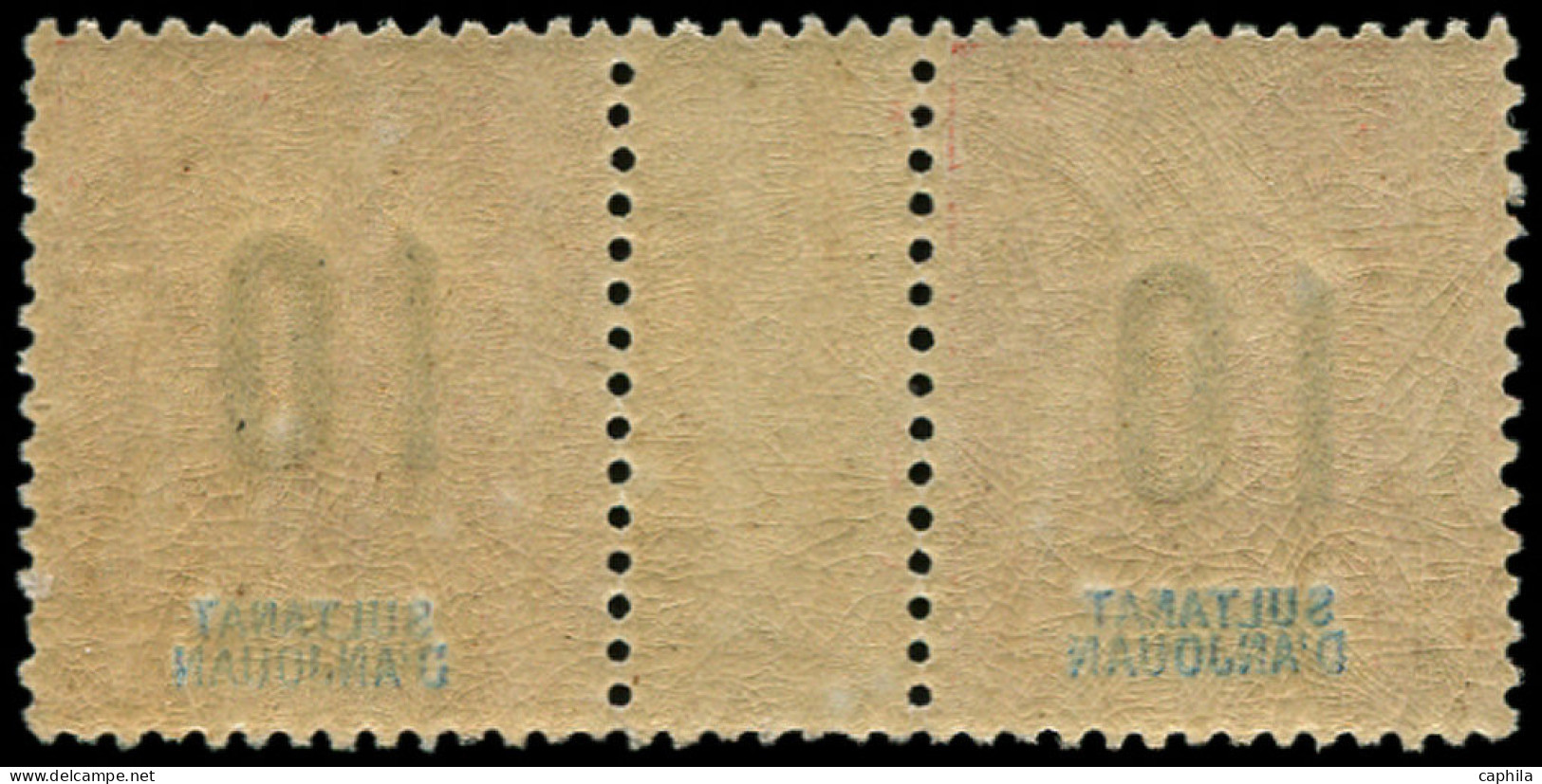 ** ANJOUAN - Poste - 26, En Paire Dont 1 Exemplaire Légende Très Obstruée - Unused Stamps