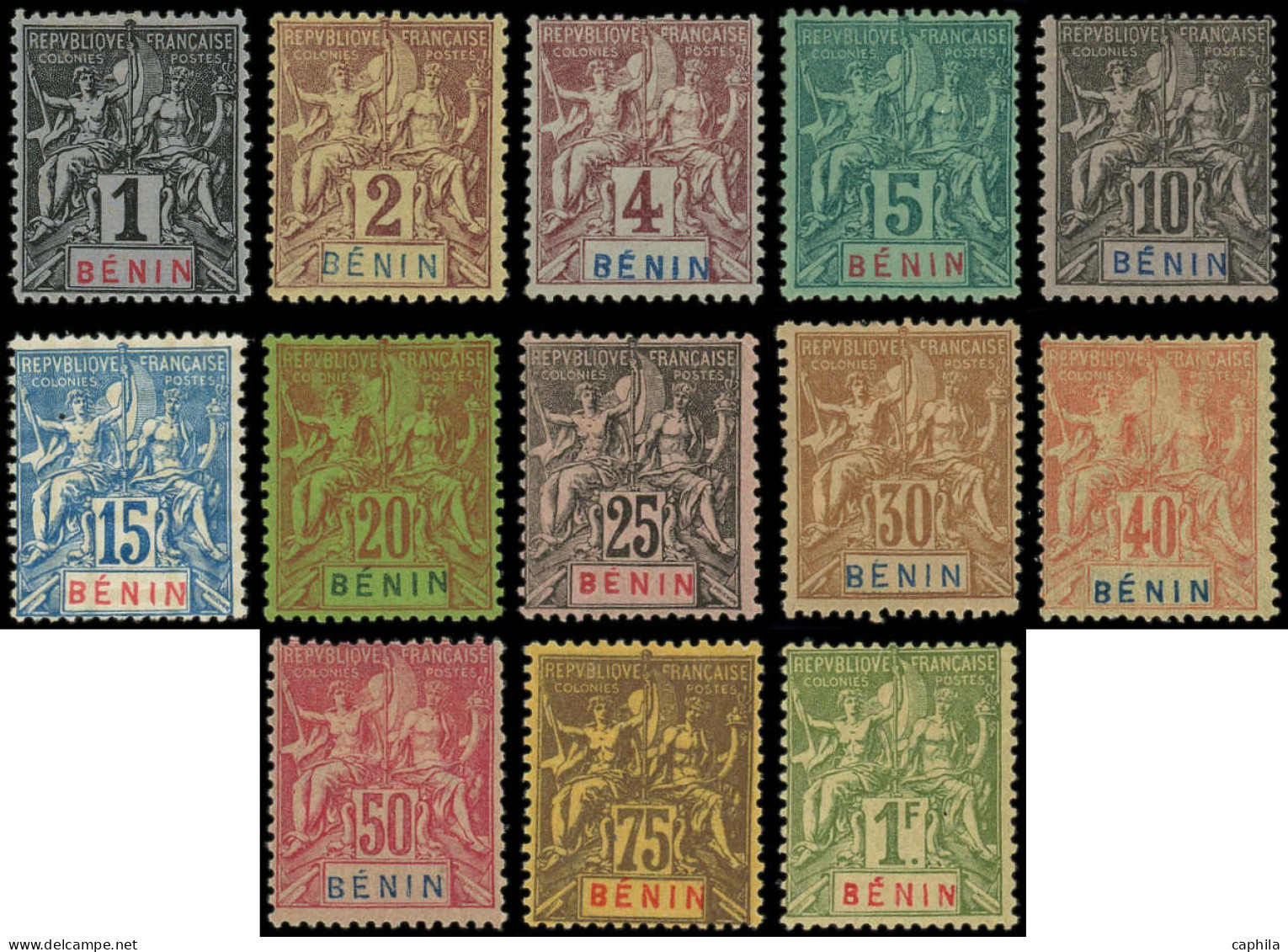 * BENIN - Poste - 33/45, Complet 13 Valeurs: Type Groupe - Unused Stamps