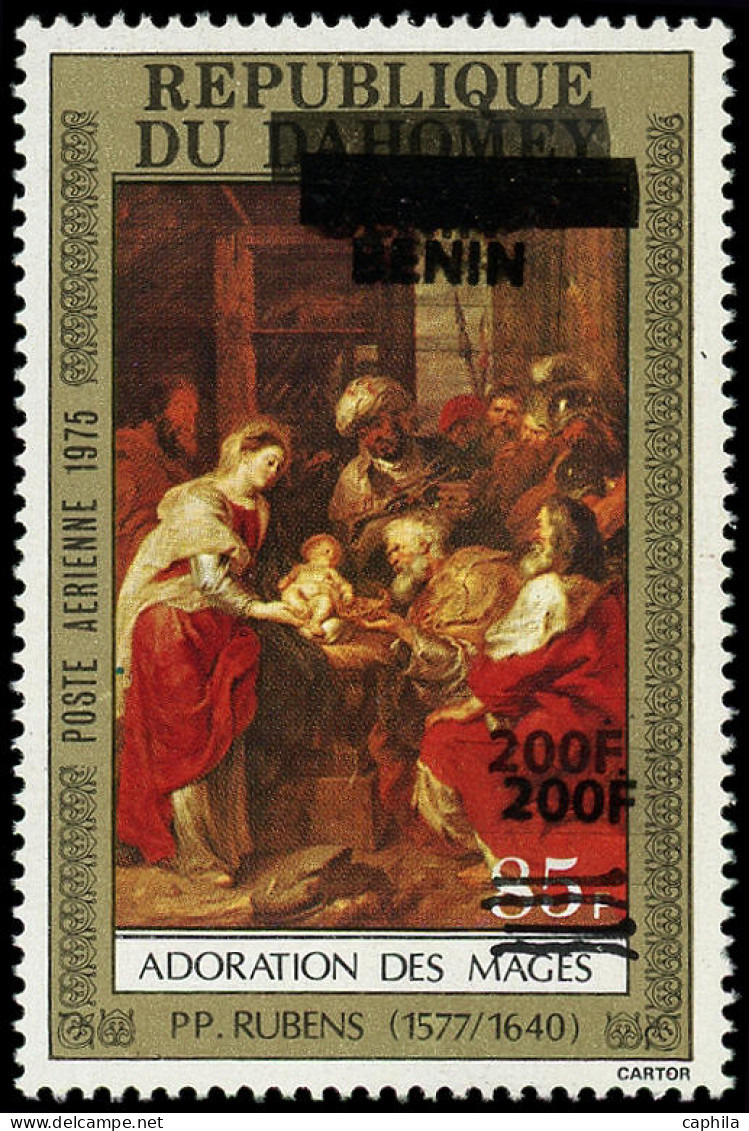 ** BENIN - Poste - Michel 1529, émission Locale, Variété Double Surcharge: 200/85f. Rubens - Sonstige & Ohne Zuordnung