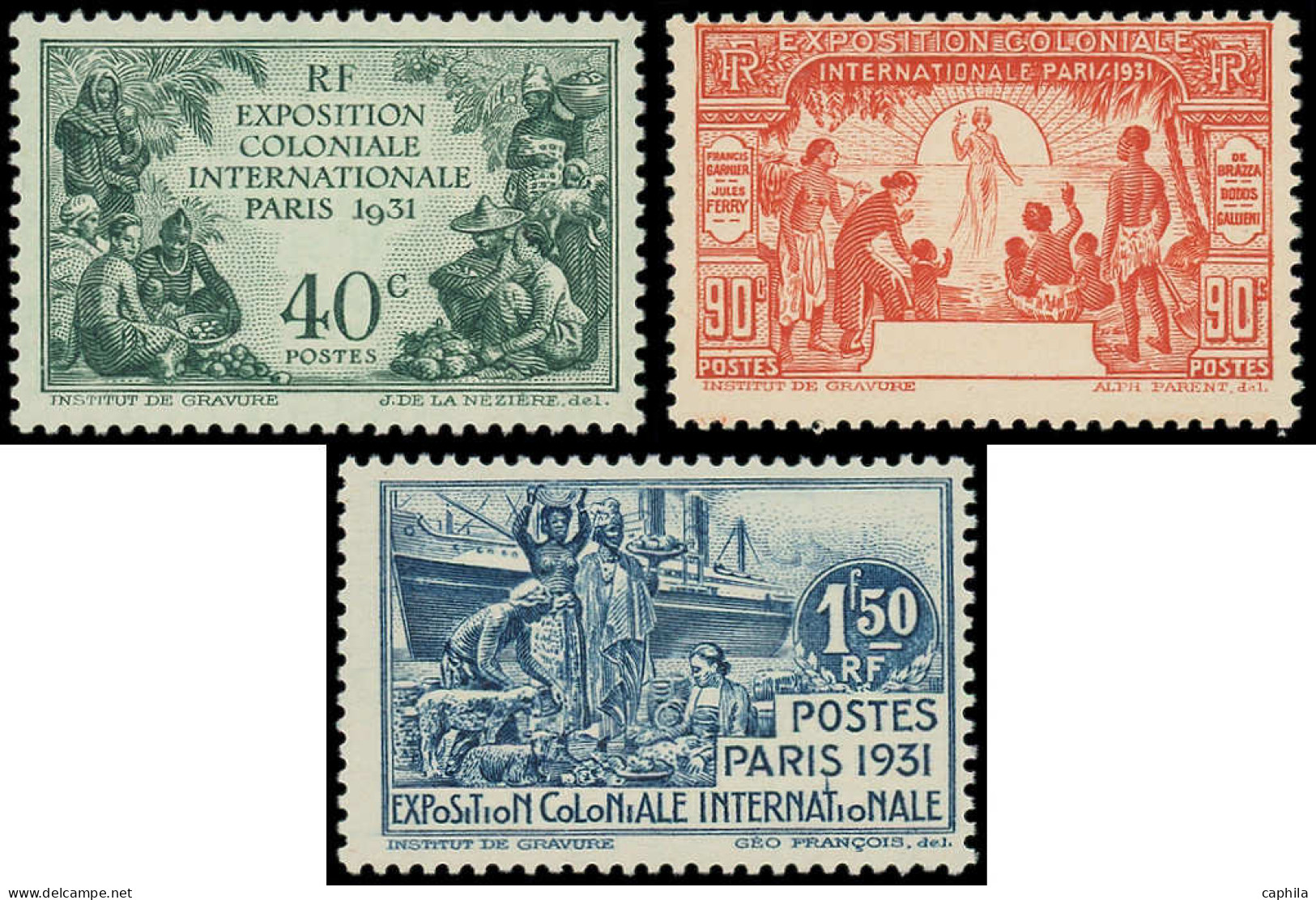 ** CAMEROUN - Poste - 149a + 151a/52 A, Sans Inscription De Pays: Exposition De 1931 - Other & Unclassified