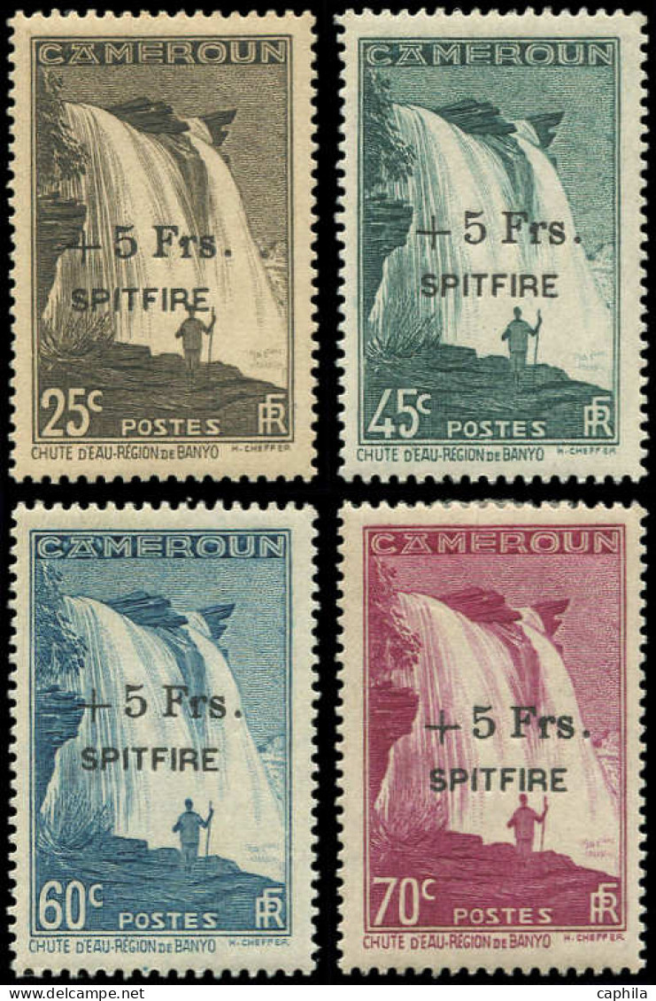 ** CAMEROUN - Poste - 236/39, Signés Brun, Gomme Coloniale: Spitfire - Unused Stamps