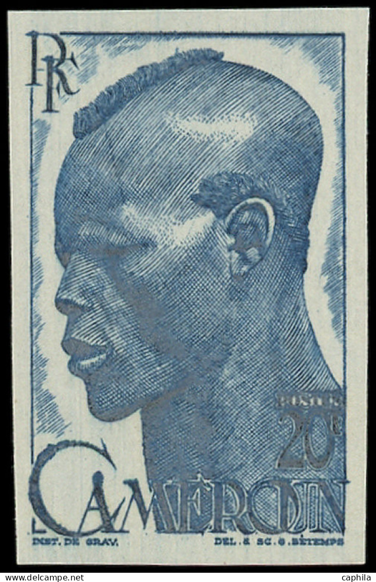 ** CAMEROUN - Poste - 293a, Non Dentelé, Erreur De Couleur: 20f. Bleu-vert - Autres & Non Classés