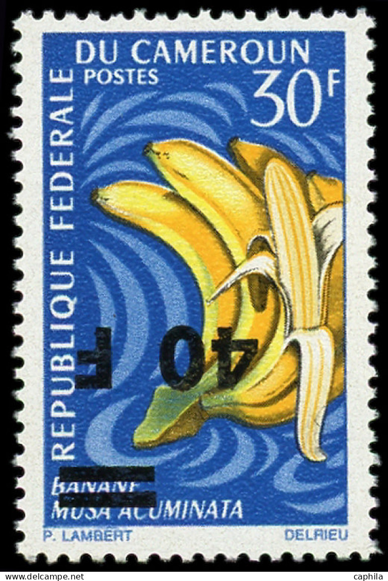 ** CAMEROUN - Poste - 533a, Surcharge Renversée: Bananes - Unused Stamps