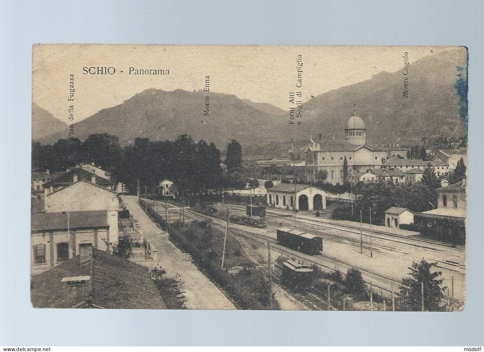 CPA - Italie - Schio - Panorama - Gare - Non Circulée - Vicenza