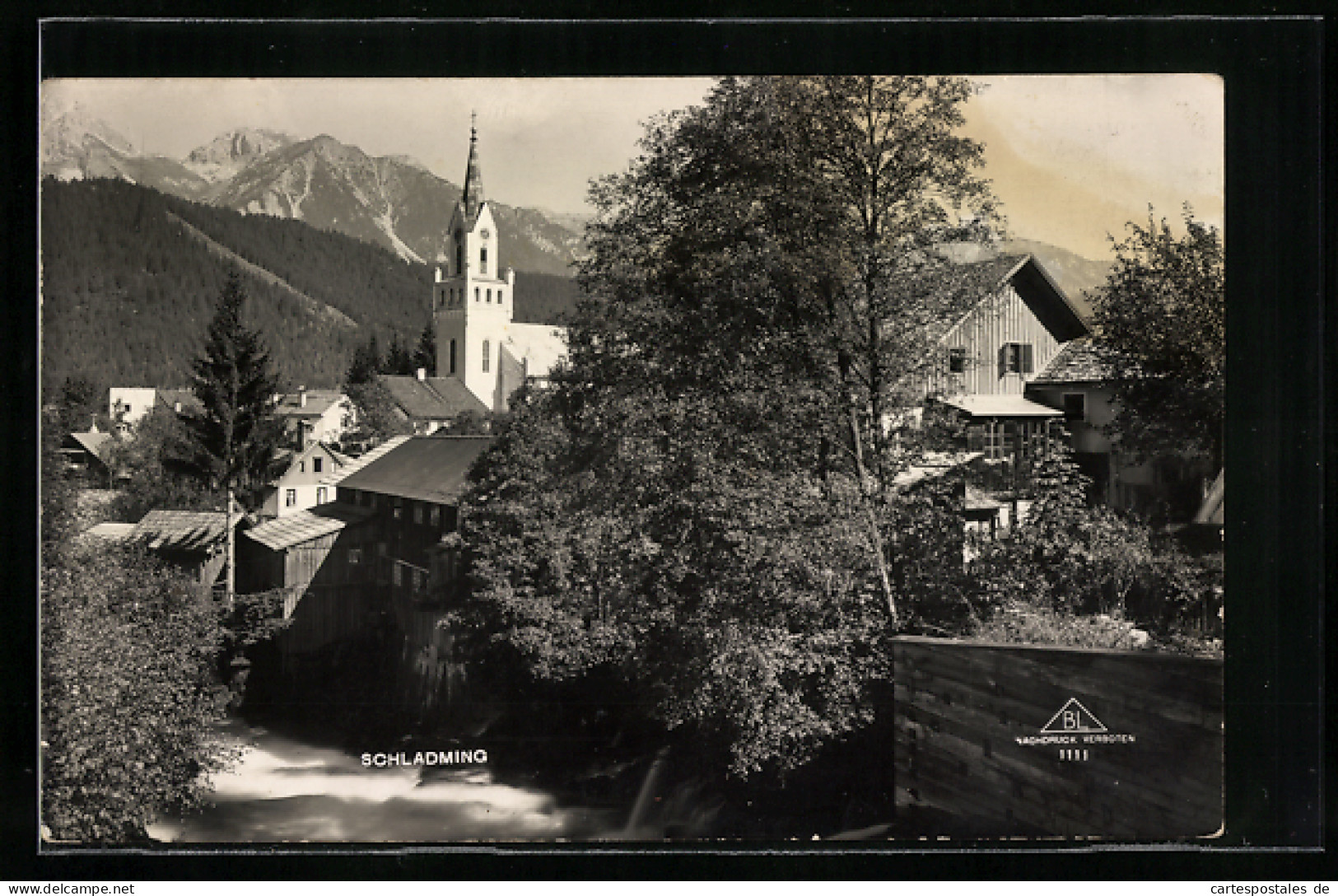 AK Schladming, Blick Auf Den Kirchturm  - Other & Unclassified