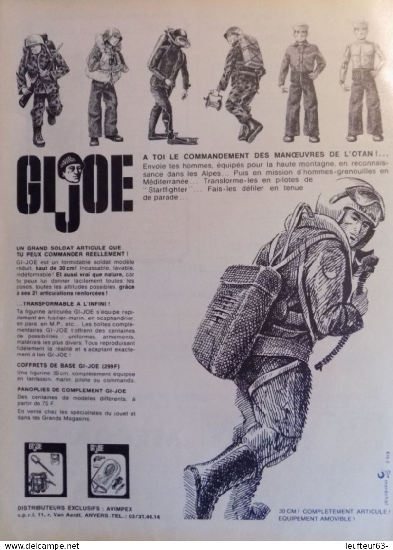 Publicité De Presse ; Jouets Figurines Gi-Joe - Advertising
