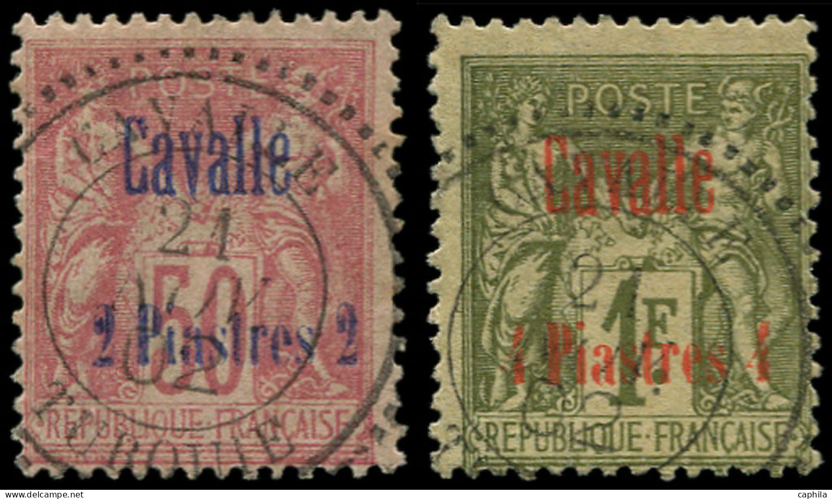 O CAVALLE - Poste - 7/8, Oblitérations Centrales 21 Novembre 1902 - Used Stamps