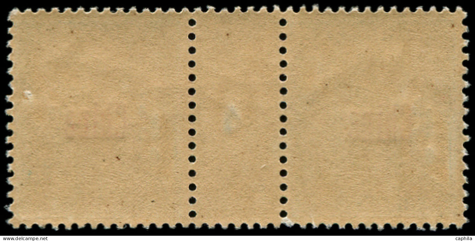 ** CHINE FRANCAISE - Taxe - 1, Paire Millésime "4": 5c. Bleu - Timbres-taxe