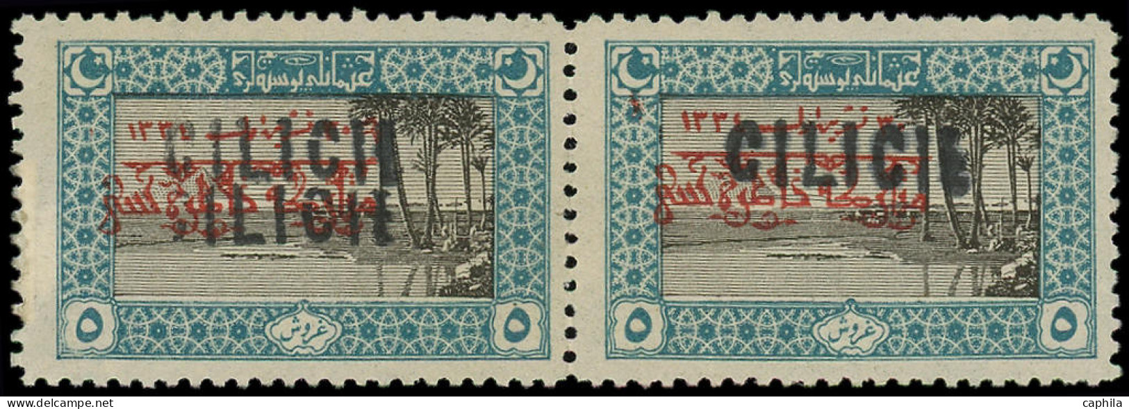 ** CILICIE - Poste - 26d, Paire Horizontale, 1 Timbre Double Surcharge "Cilicie" - Other & Unclassified