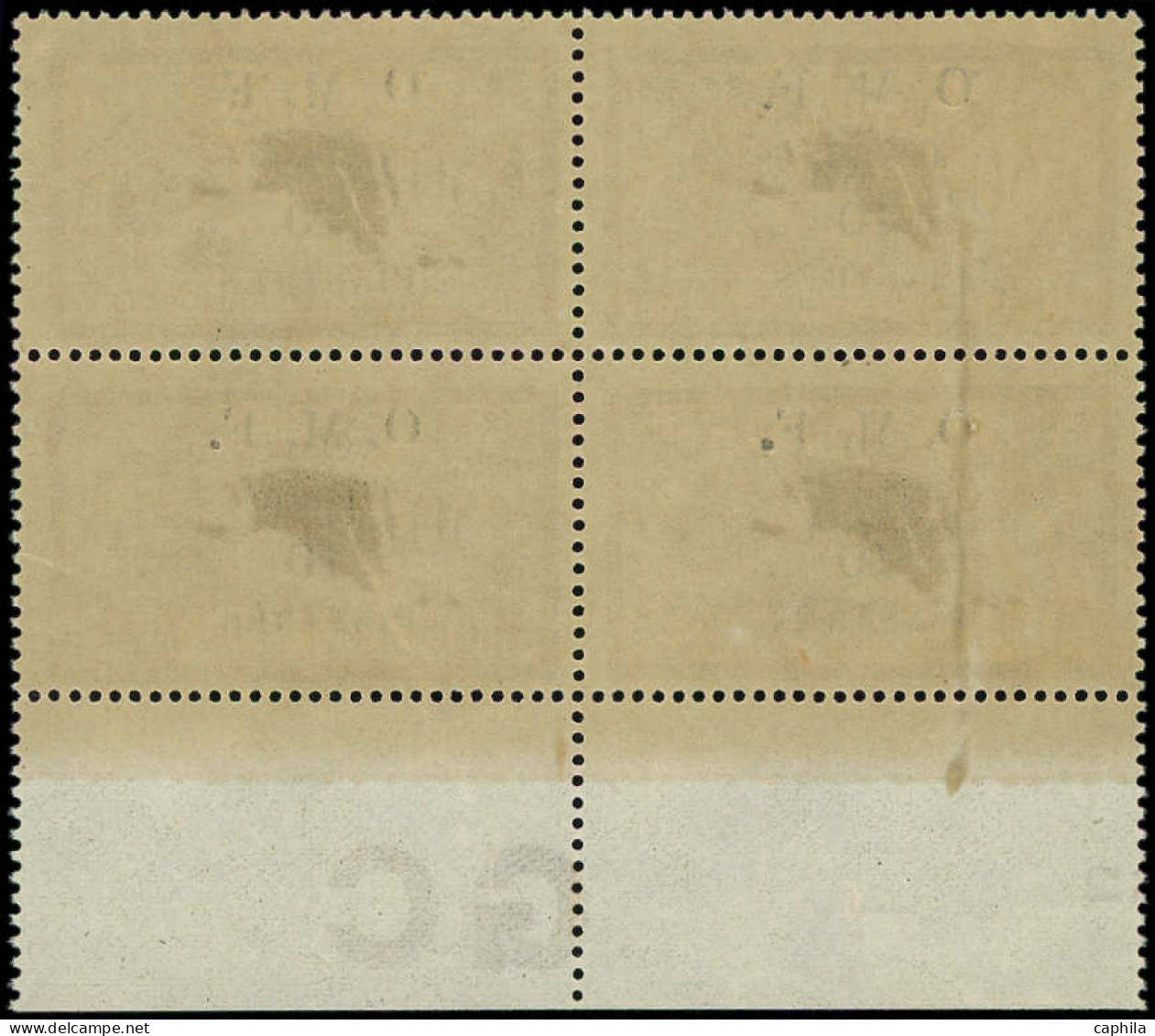 ** CILICIE - Poste - 86, Bloc De 4, Bdf: 10pi. S. 50c. Merson Brun Et Gris - Unused Stamps