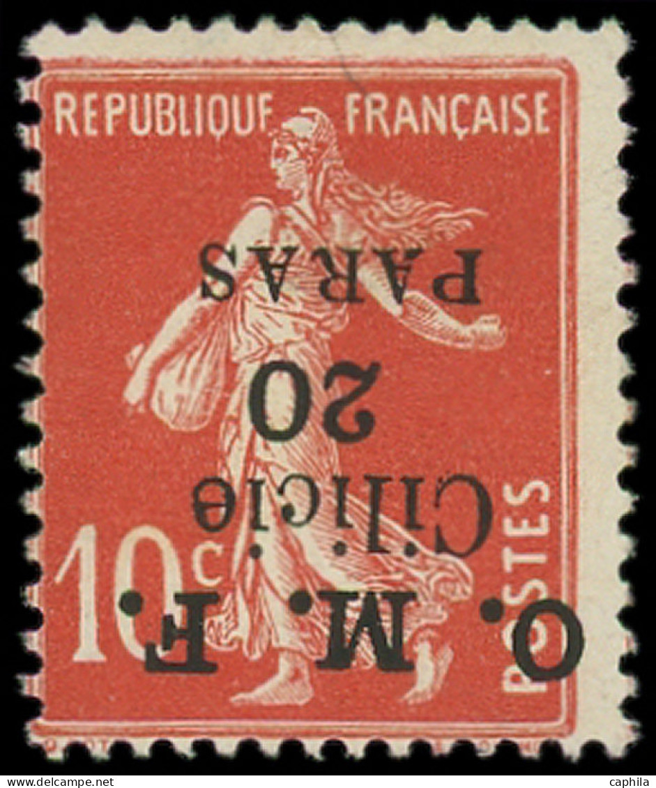 * CILICIE - Poste - 91b, Surcharge Renversée, Signé Pavoille: 20pa. S. 10c. Rouge - Unused Stamps