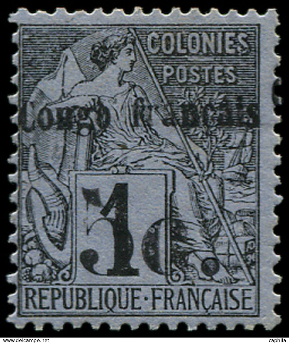 * CONGO - Poste - 1, Signé Scheller - Unused Stamps