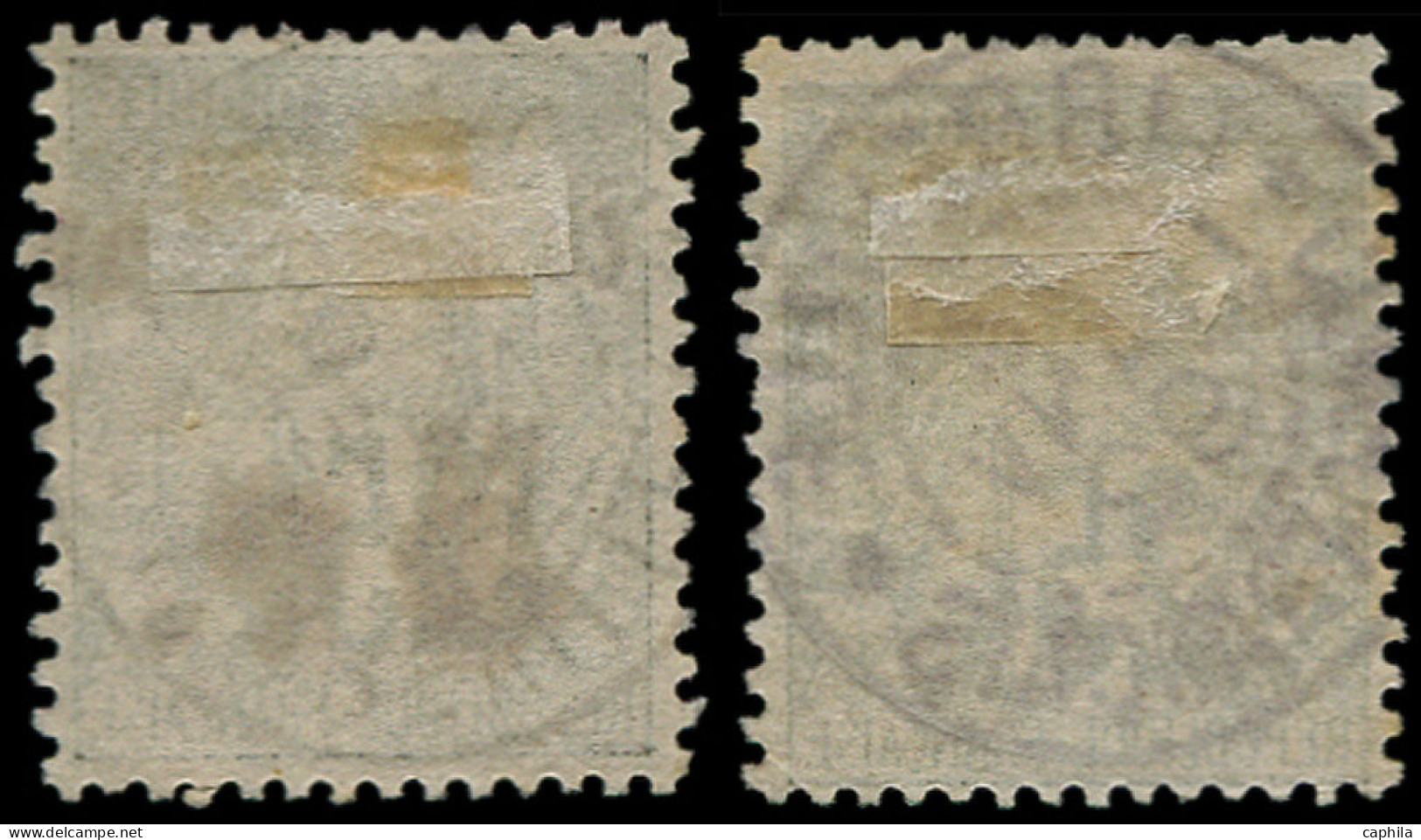 O CONGO - Poste - 4 + 4A, Belles Oblitérations: 5c. S. 25c. Noir Sur Rose - Used Stamps