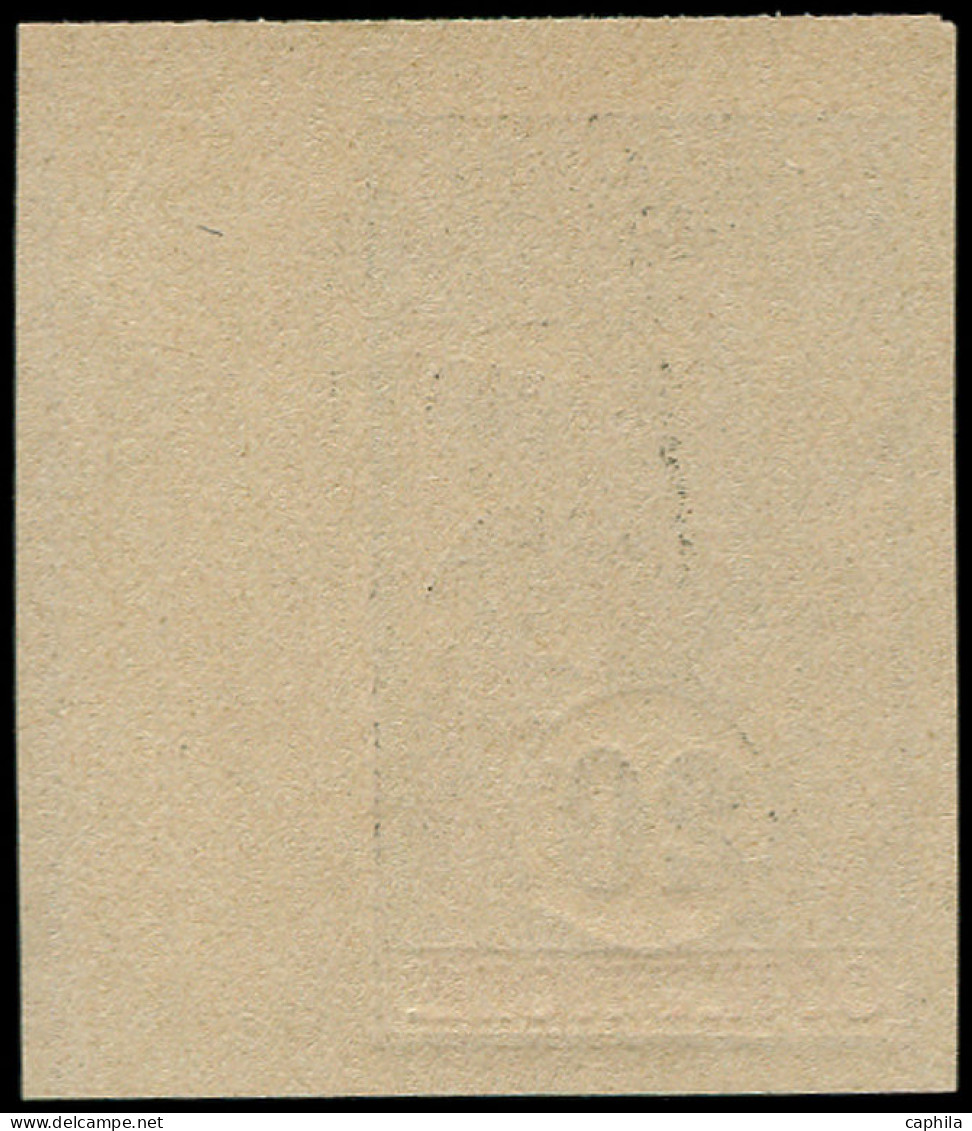 (*) COTE D'IVOIRE - Poste - 26a, Non Dentelé, Bord De Feuille, 20c. Noir S. Bleu-gris - Unused Stamps