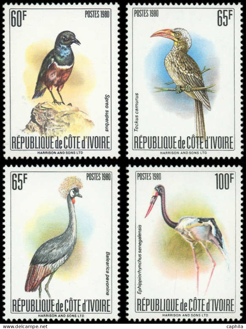 ** COTE D'IVOIRE - Poste - 565A/D, Complet 4 Valeurs: Oiseaux Et échassiers (Michel A672/D672) - Unused Stamps