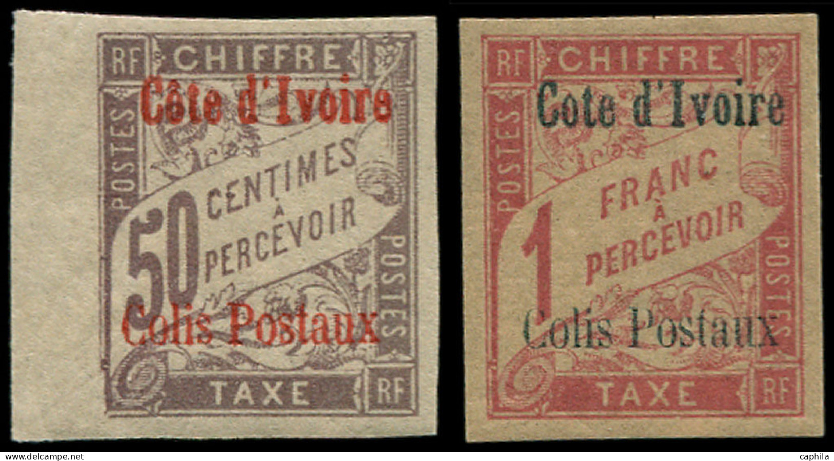 * COTE D'IVOIRE - Colis Postaux - 3/4, Signés Scheller: Surcharge II - Neufs