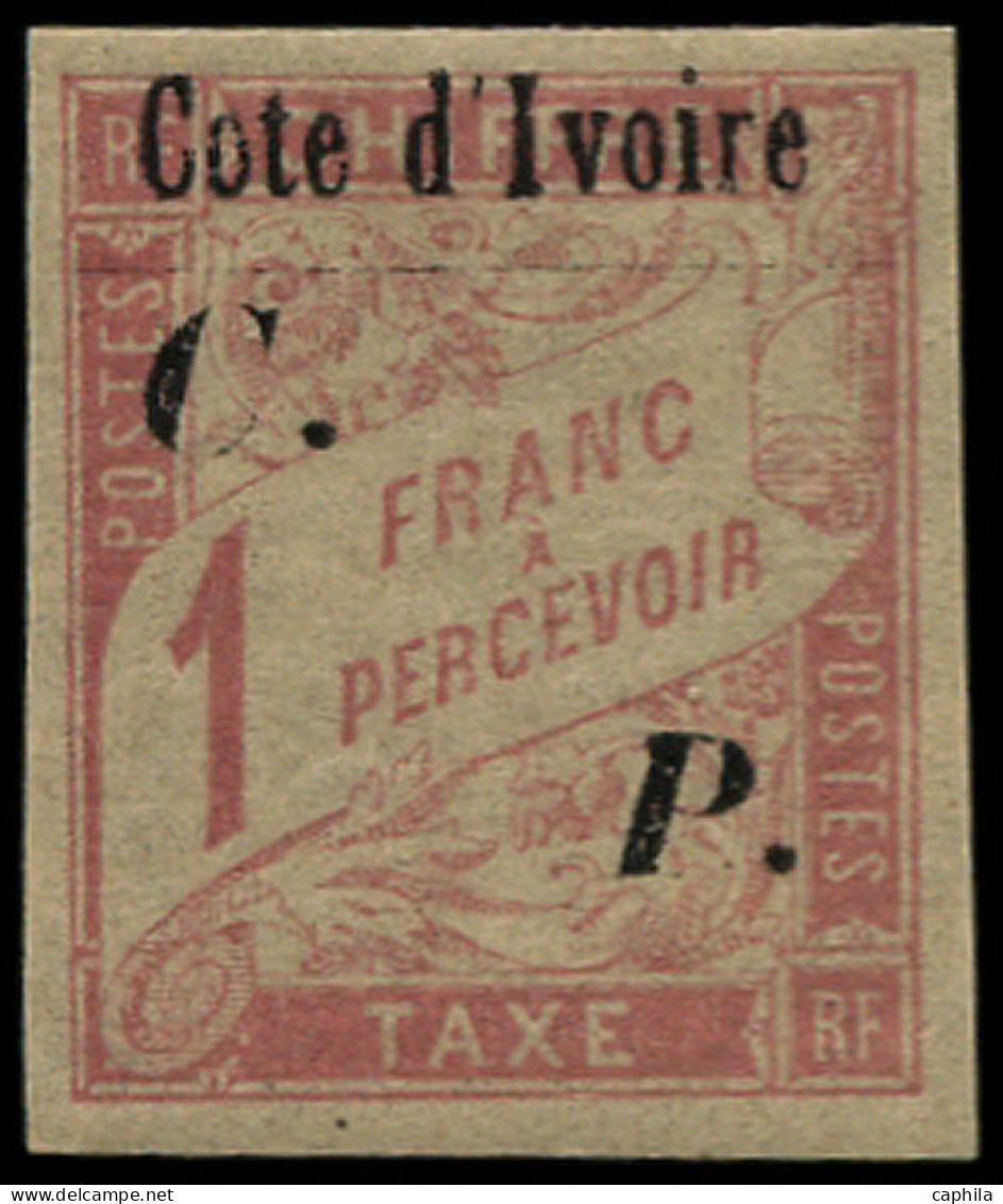 * COTE D'IVOIRE - Colis Postaux - 19, 1f. Rose S. Paille - Nuovi