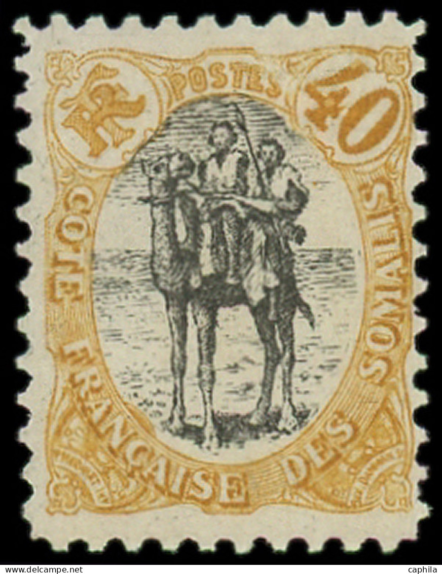 * COTE DES SOMALIS - Poste - 61a, 40c. Bistre Et Noir - Unused Stamps