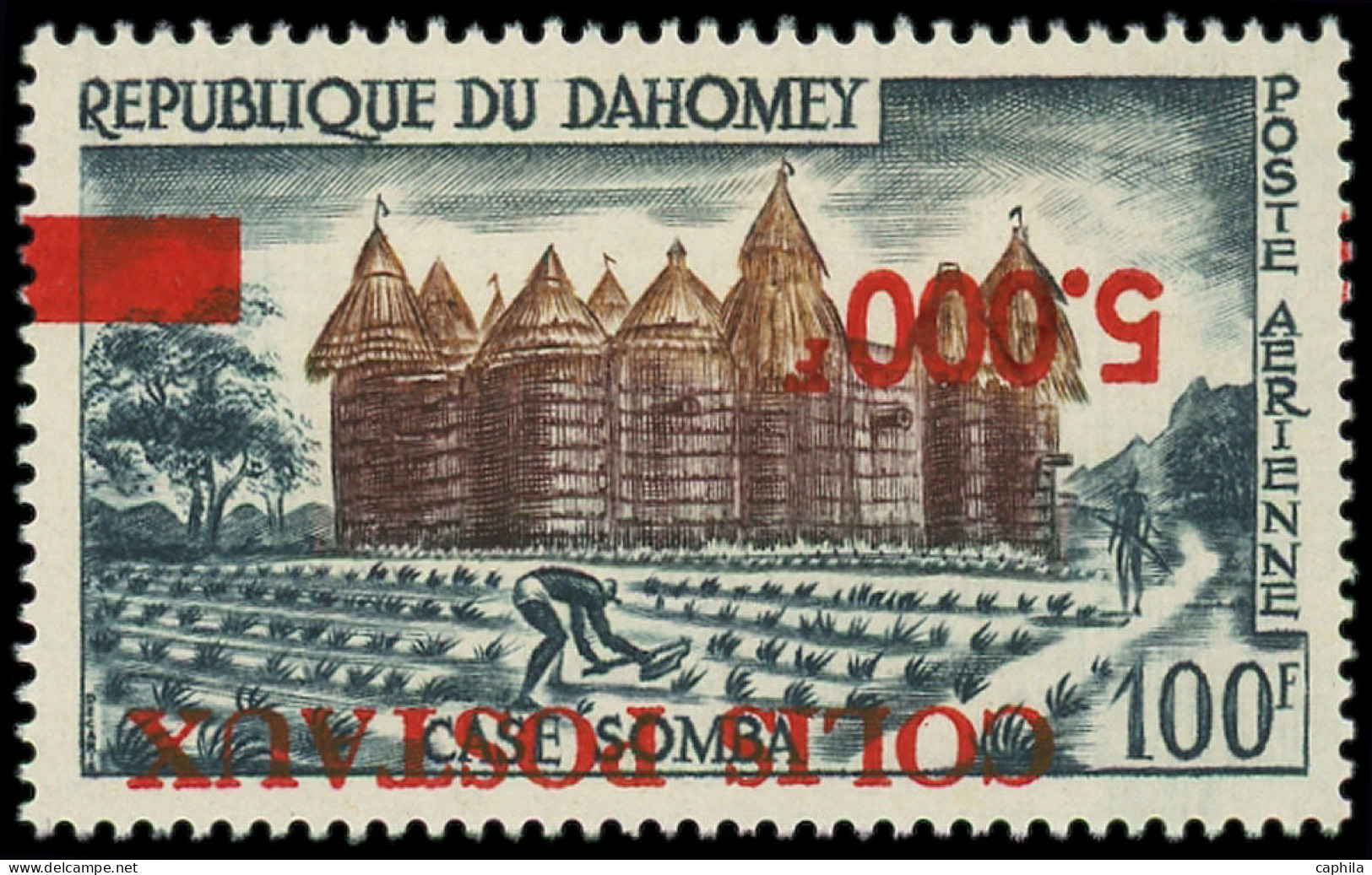 ** DAHOMEY - Colis Postaux - 12a, Surcharge Renversée (gomme Coloniale) - Unused Stamps