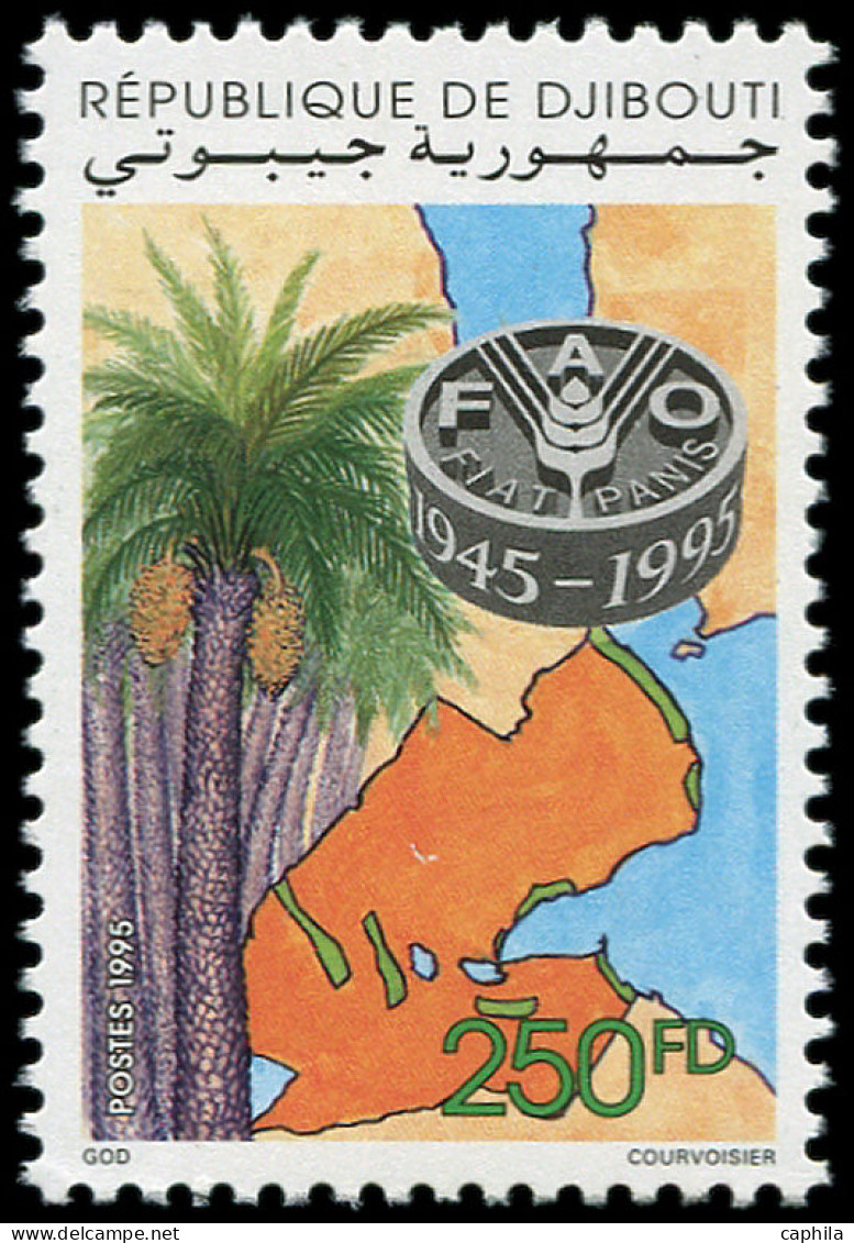 ** DJIBOUTI - Poste - 719F, FAO, Palmier (Michel 617) - Djibouti (1977-...)