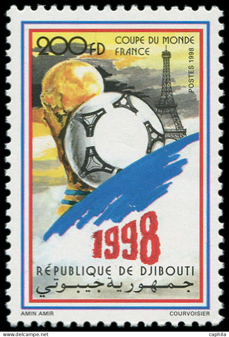 ** DJIBOUTI - Poste - 736A, Coupe Du Monde France 1998 (Michel 664) - Djibouti (1977-...)