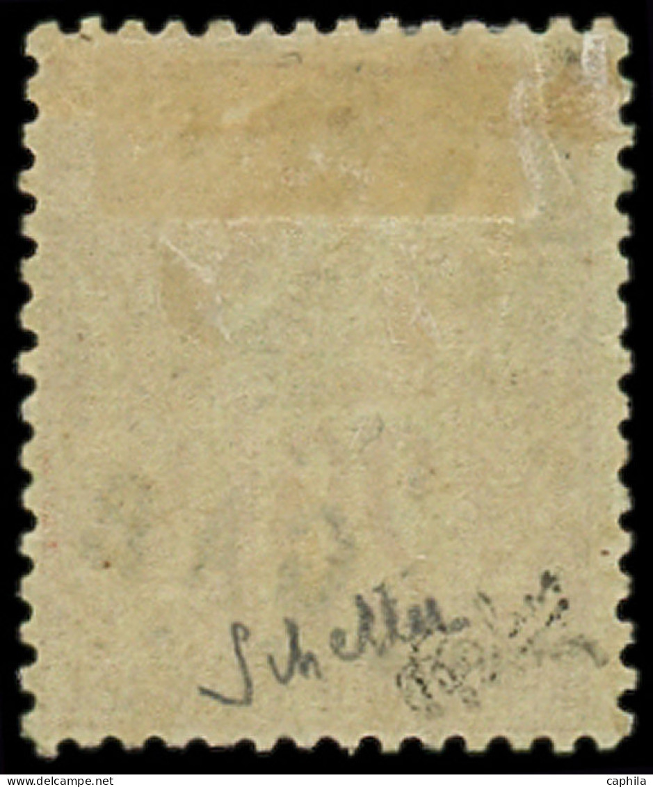 * GABON - Poste - 2, Signé Brun, Calves Et Scheller: 10 Sur 20c. Brique Sur Vert - Unused Stamps