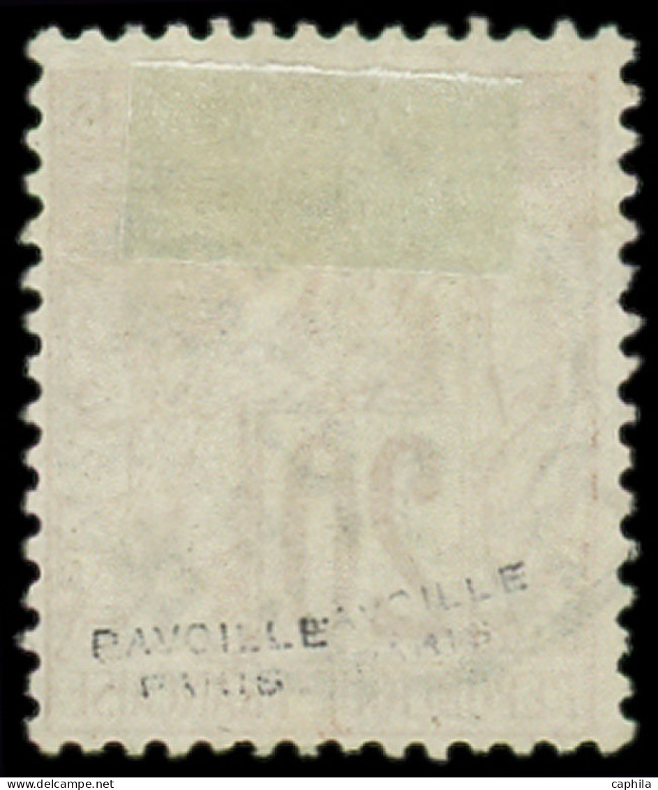 O GABON - Poste - 3, Belle Oblitération, Signé Pavoille: 25 Sur 20c. Brique Sur Vert - Used Stamps