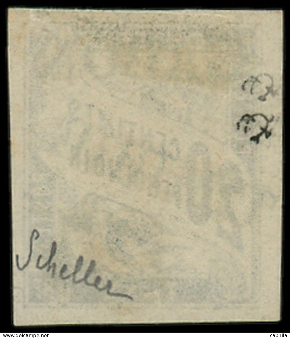 (*) GABON - Poste - 13, Signé Scheller: 25 Sur 20c. Noir - Unused Stamps